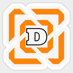 Letter D T shirts Sticker